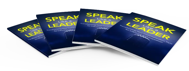 eCover representing Speak Like A Leader eBooks & Reports with Master Resell Rights
