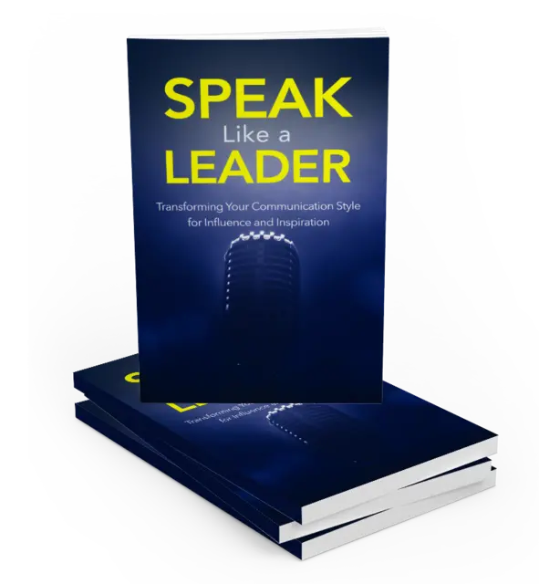 eCover representing Speak Like A Leader eBooks & Reports with Master Resell Rights