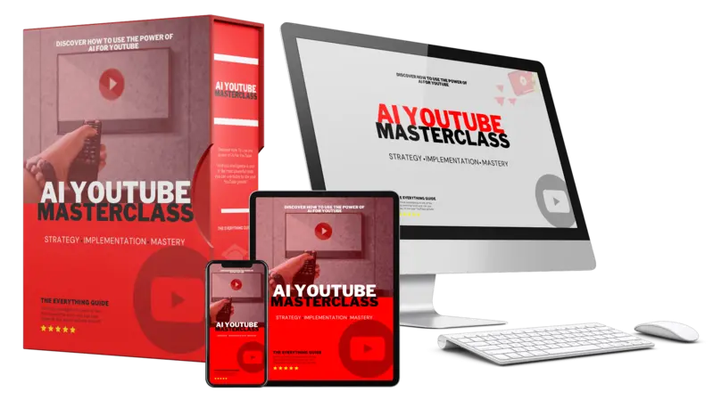 eCover representing AI Youtube Masterclass eBooks & Reports with Master Resell Rights