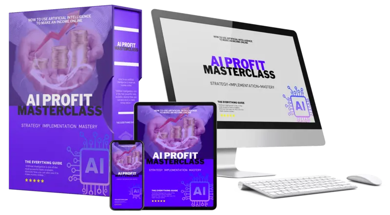 eCover representing AI Profit Masterclass eBooks & Reports with Master Resell Rights