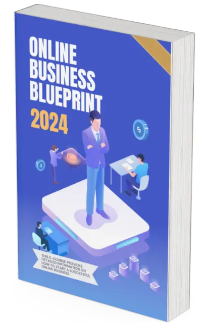 eCover representing Online Business Blueprint 2024 eBooks & Reports with Private Label Rights