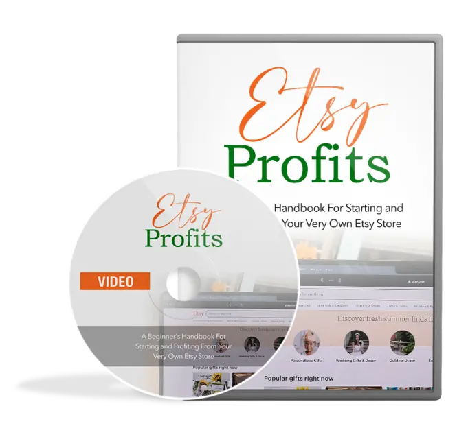 eCover representing Etsy Profits Video Upgrade Videos, Tutorials & Courses with Master Resell Rights