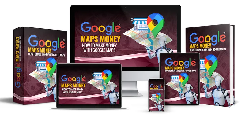 eCover representing Google Maps Profits  with Master Resell Rights