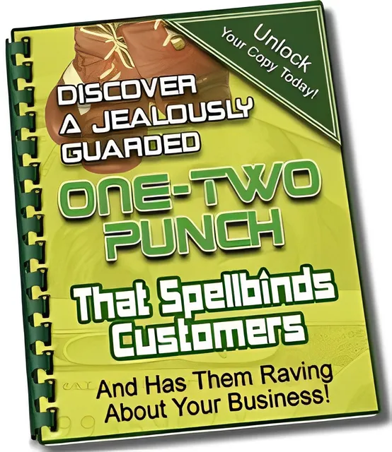 eCover representing One-Two Punch That Spellbinds Customers eBooks & Reports with Master Resell Rights