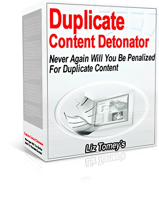 eCover representing Duplicate Content Detonator Software & Scripts with Master Resell Rights
