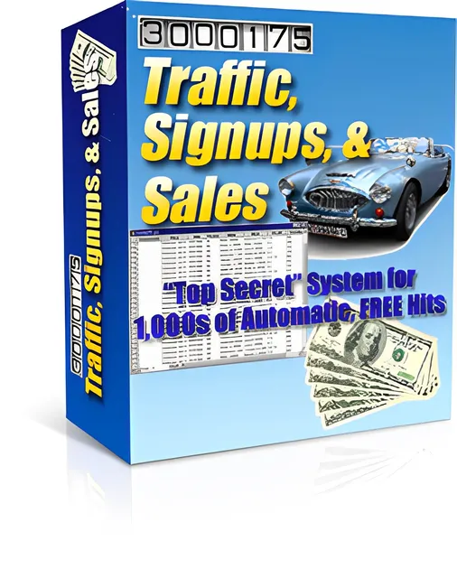 eCover representing Traffic, Signups, & Sales eBooks & Reports with Private Label Rights