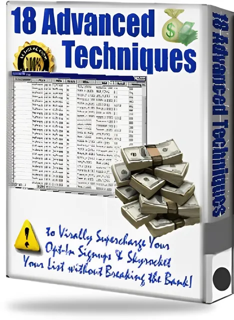 eCover representing 18 Advanced Techniques eBooks & Reports with Master Resell Rights