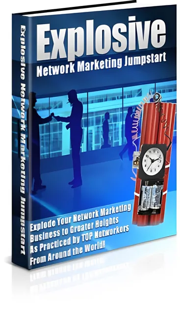 eCover representing Explosive Network Marketing Jumpstart eBooks & Reports with Private Label Rights