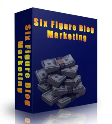 eCover representing Six Figures Blog Marketing  with Private Label Rights