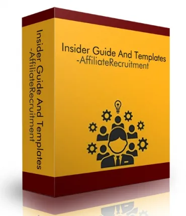 eCover representing Insider Guide And Templates - Affiliate Recruitment  with Personal Use Rights