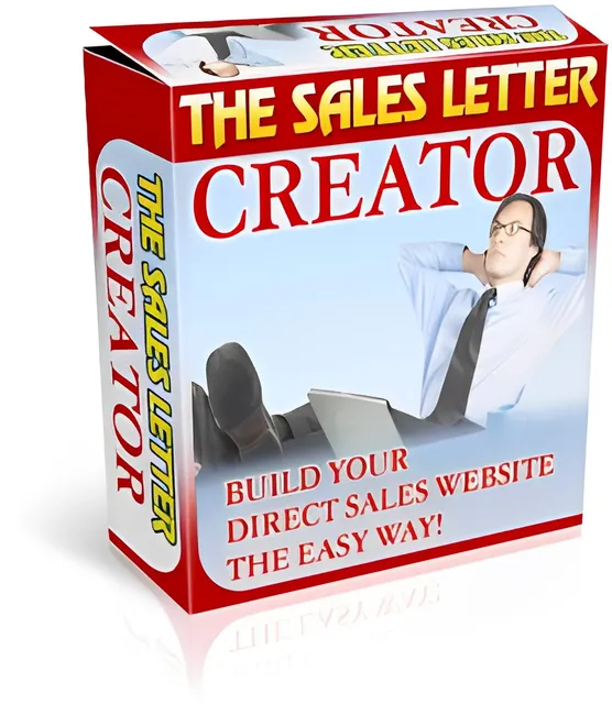 eCover representing Sales Letter Creator  with Master Resell Rights