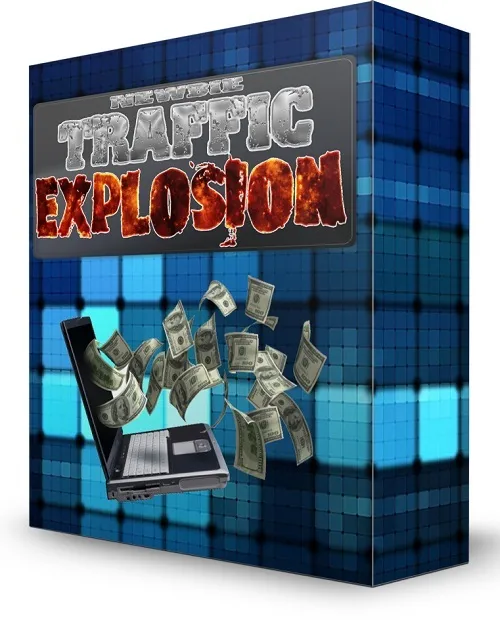 eCover representing Newbie Traffic Explosion Videos, Tutorials & Courses with Master Resell Rights