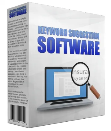 eCover representing Keyword Suggestion Software Videos, Tutorials & Courses/Software & Scripts with Personal Use Rights