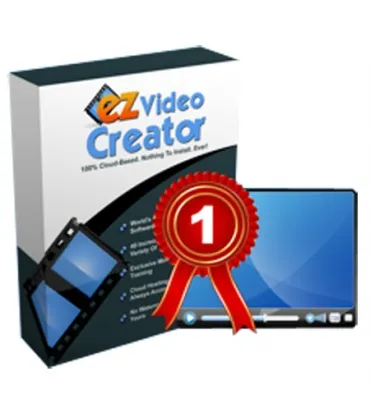 eCover representing EZ Video Creator Review Pack  with Private Label Rights