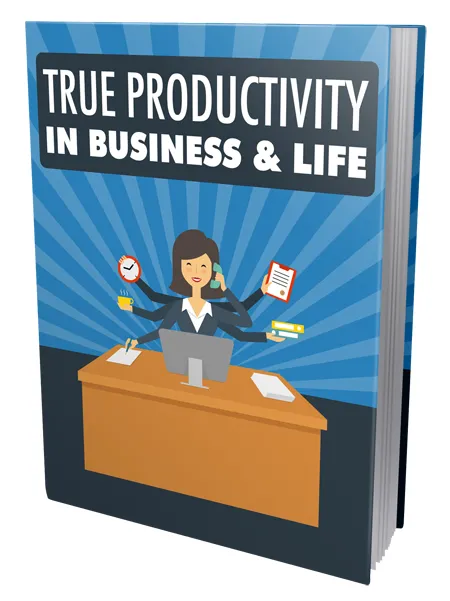 eCover representing True Productivity in Business & Life eBooks & Reports with Master Resell Rights