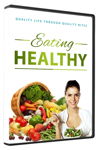 eCover representing Eating Healthy Pro Videos, Tutorials & Courses with Master Resell Rights
