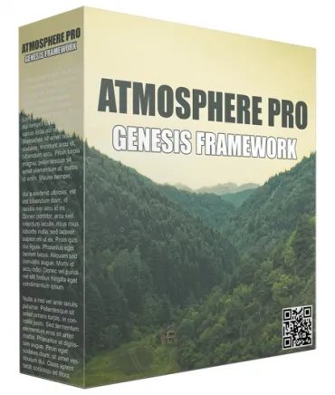eCover representing Atmosphere Pro Genesis FrameWork Templates & Themes with Personal Use Rights