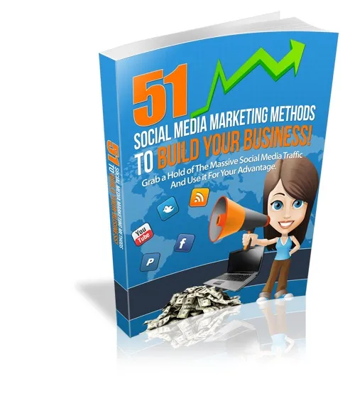 eCover representing 51 Social Media Marketing Methods eBooks & Reports with Master Resell Rights