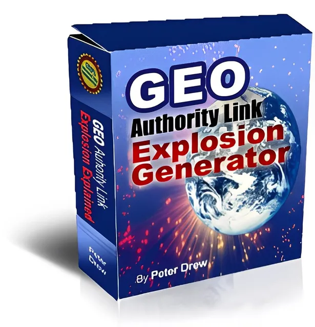 eCover representing GEO Authority Link Explosion Generator  with Master Resell Rights