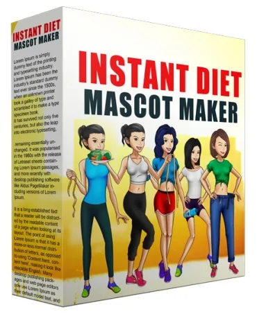 eCover representing Instant Diet Mascot Maker Videos, Tutorials & Courses with Personal Use Rights