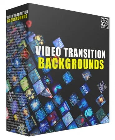 eCover representing 100 Video Transition Backgrounds Videos, Tutorials & Courses with Personal Use Rights