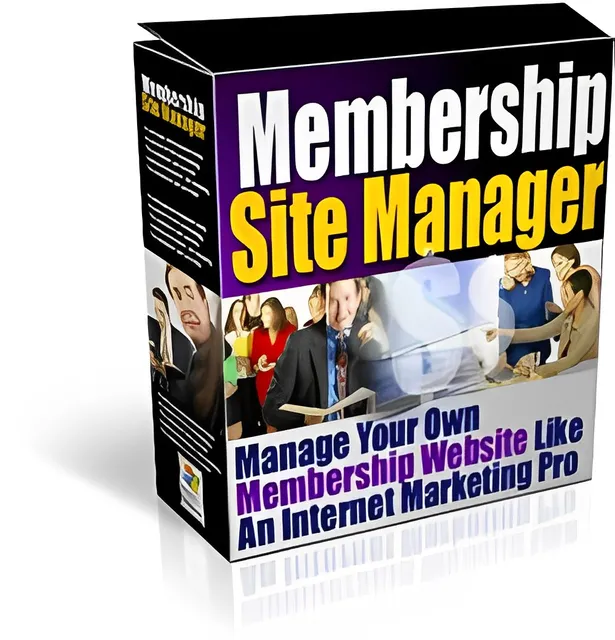 eCover representing Membership Site Manager Software & Scripts with Master Resell Rights