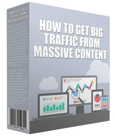 eCover representing How To Get Big Traffic From Massive Content Audio & Music with Master Resell Rights