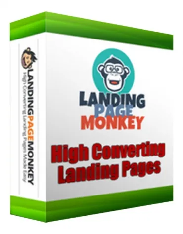 eCover representing Landing Page Monkey Review Pack  with Private Label Rights