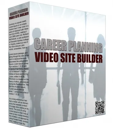 eCover representing Career Planning Video Site Builder  with Master Resell Rights