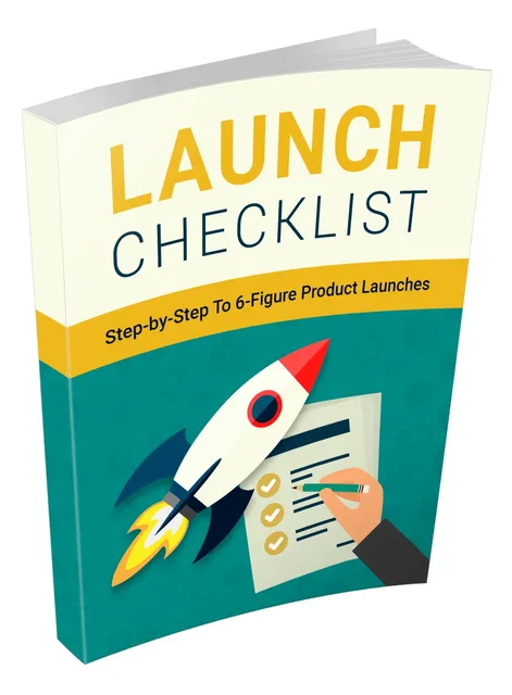 eCover representing Launch Checklist eBooks & Reports/Videos, Tutorials & Courses with Master Resell Rights