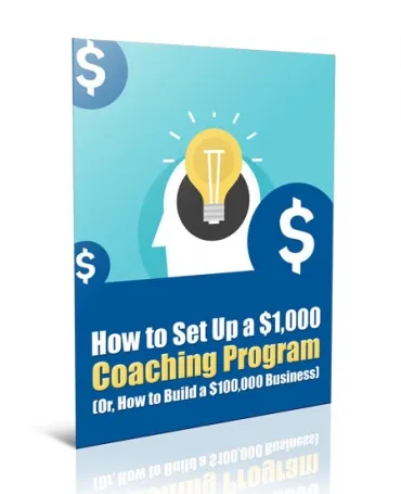 eCover representing Set Up a Coaching Program eBooks & Reports with Private Label Rights