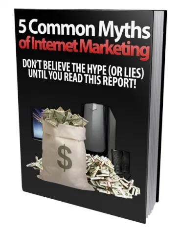 eCover representing Make Money Online Myths eBooks & Reports with Personal Use Rights