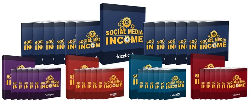 eCover representing Social Media Income Videos, Tutorials & Courses with Master Resell Rights