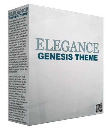 eCover representing Elegance Genesis WordPress Theme  with Personal Use Rights