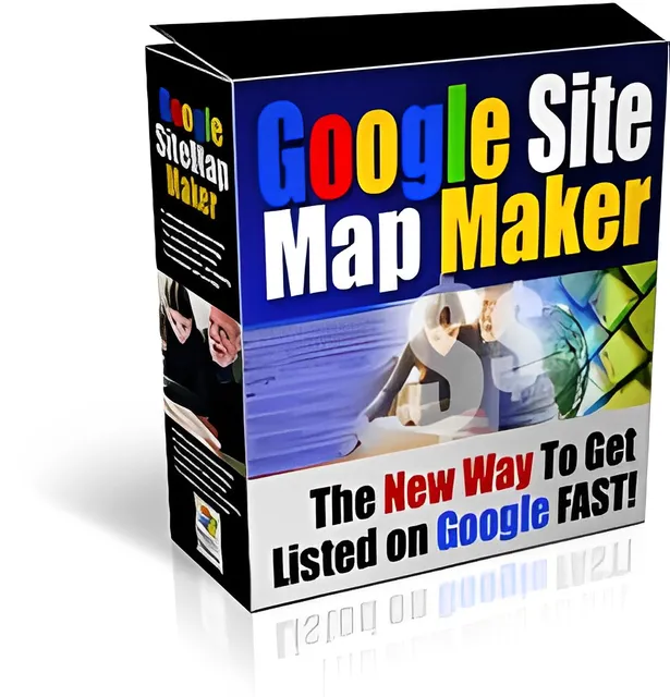 eCover representing Google Site Map Maker Software & Scripts with Master Resell Rights