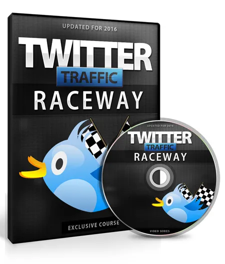 eCover representing Twitter Traffic Raceway Video Upgrade eBooks & Reports/Videos, Tutorials & Courses with Master Resell Rights
