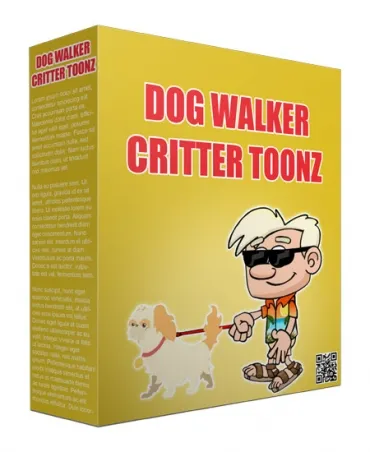 eCover representing Dog Walker Critter Toonz Videos, Tutorials & Courses with Personal Use Rights
