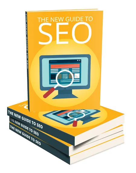 eCover representing The New Guide To SEO eBooks & Reports/Videos, Tutorials & Courses with Master Resell Rights