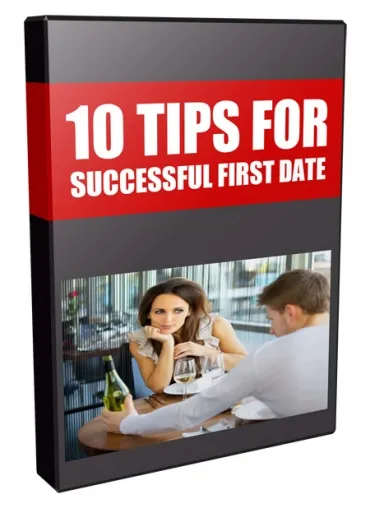 eCover representing 10 Tips for Successful First Date Videos, Tutorials & Courses with Private Label Rights
