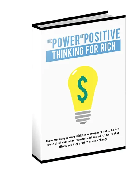 eCover representing The Power of Positive Thinking For Rich eBooks & Reports with Master Resell Rights