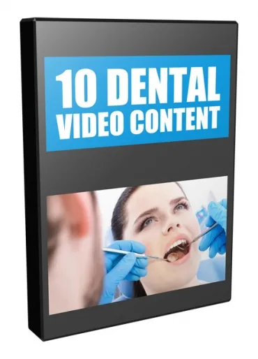 eCover representing 10 Dental Video Content Videos, Tutorials & Courses with Private Label Rights