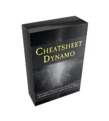 eCover representing Cheatsheet Dynamo Software & Scripts with Personal Use Rights