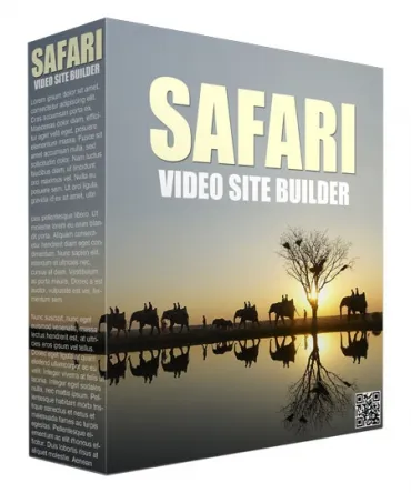 eCover representing Safari Video Site Builder  with Master Resell Rights