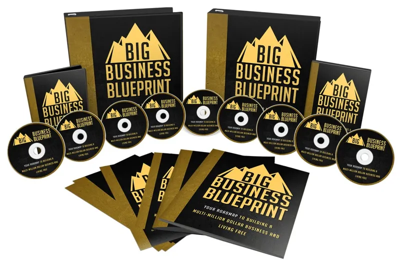 eCover representing Big Business Blueprint Advanced Videos, Tutorials & Courses with Master Resell Rights