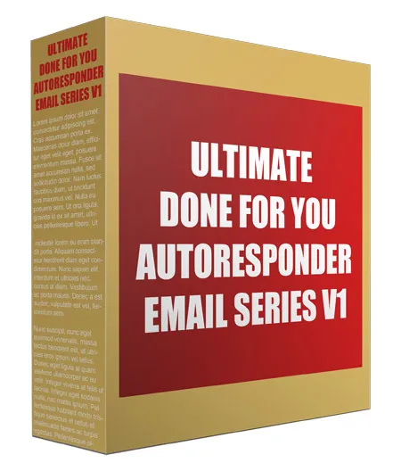 eCover representing Ultimate Done For You Autoresponder Email Series V1 eBooks & Reports with Master Resell Rights