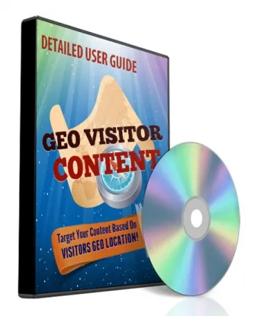 eCover representing GEO Visitor Videos, Tutorials & Courses with Private Label Rights