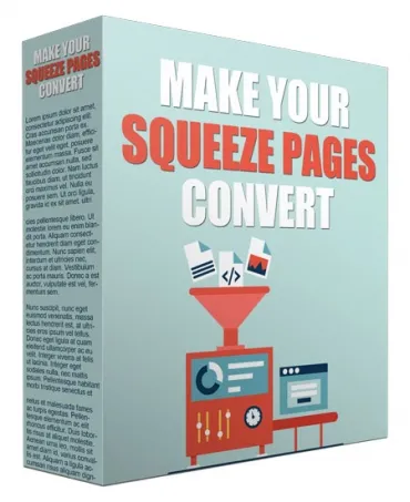 eCover representing 13 Ways To Make Your Squeeze Pages Convert Videos, Tutorials & Courses with Master Resell Rights