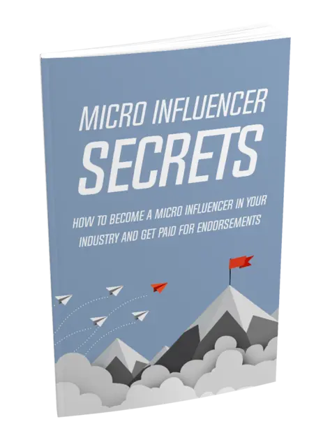 eCover representing How To Become An Influencer eBooks & Reports with Master Resell Rights