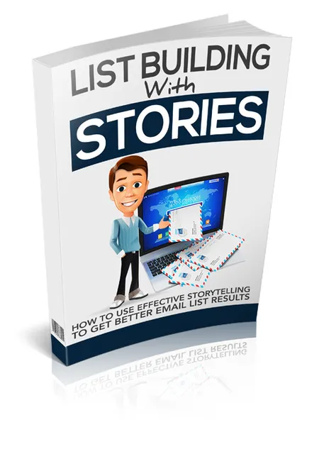 eCover representing List Building With Stories - Upsell eBooks & Reports with Master Resell Rights