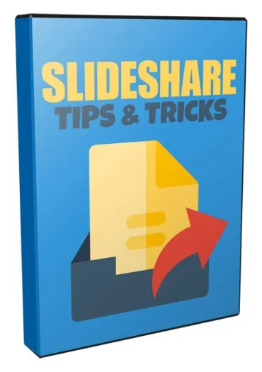 eCover representing Slideshare Tips & Tricks Videos, Tutorials & Courses with Master Resell Rights